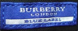 burberrys blue label fake|burberry blue label japan official website.